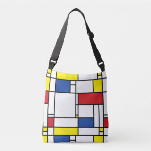 Mondriaan Minimalistische Geometrische De Stijl Mo Crossbody Tas