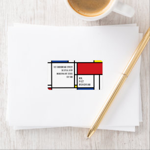 Mondriaan Minimalistische Geometrische De Stijl Mo Etiket