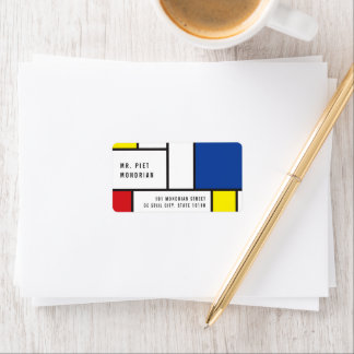Mondriaan Minimalistische Geometrische De Stijl Mo Etiket