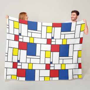 Mondriaan Minimalistische Geometrische De Stijl Mo Fleece Deken