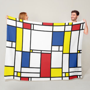 Mondriaan Minimalistische Geometrische De Stijl Mo Fleece Deken
