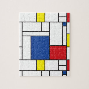 Mondriaan Minimalistische Geometrische De Stijl Mo Legpuzzel