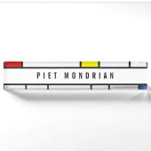 Mondriaan Minimalistische Geometrische De Stijl Mo Naambordje (Voorkant)