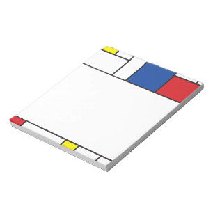 Mondriaan Minimalistische Geometrische De Stijl Mo Notitieblok