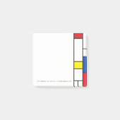 Mondriaan Minimalistische Geometrische De Stijl Mo Post-it® Notes (Voorkant)
