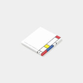 Mondriaan Minimalistische Geometrische De Stijl Mo Post-it® Notes (Schuin)
