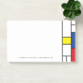 Mondriaan Minimalistische Geometrische De Stijl Mo Post-it® Notes (Kantoor)