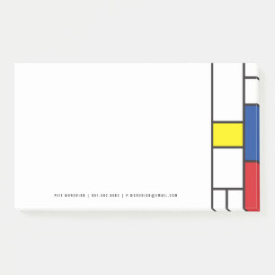 Mondriaan Minimalistische Geometrische De Stijl Mo Post-it® Notes