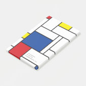 Mondriaan Minimalistische Geometrische De Stijl Mo Post-it® Notes (Schuin)