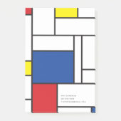 Mondriaan Minimalistische Geometrische De Stijl Mo Post-it® Notes (Voorkant)