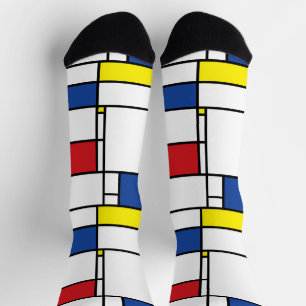 Mondriaan Minimalistische Geometrische De Stijl Mo Sokken