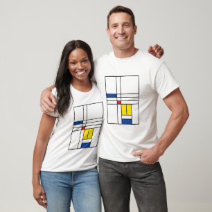 Mondriaan Minimalistische Geometrische De Stijl Mo T-shirt