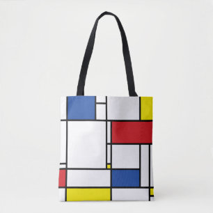 Mondriaan Minimalistische Geometrische De Stijl Mo Tote Bag