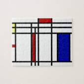 Mondriaan Modern Art ~ 8 x 10 Legpuzzel (Horizontaal)