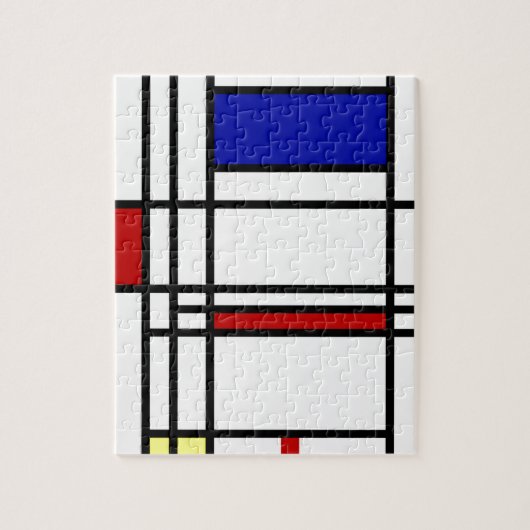 Mondriaan Modern Art ~ 8 x 10 Legpuzzel (Verticaal)