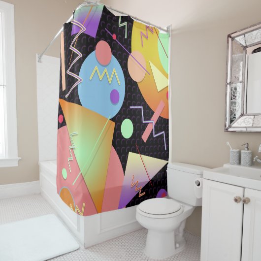 Mondriaan nr. 412 douchegordijn (In situ)