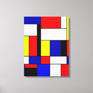 Mondriaan nr. 42 canvas afdruk