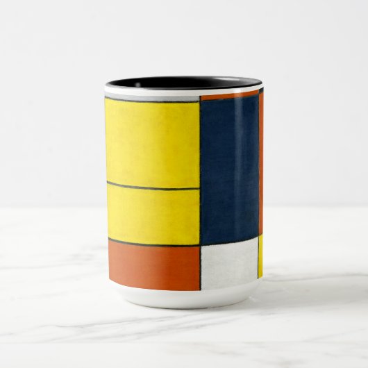 Mondriaan - nr. VI, samenstelling nr. II, Mok (Midden)