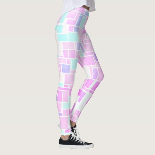 Mondriaan Pastel 2 Leggings (Rechts)