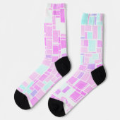 Mondriaan Pastel 2 Sokken (Links)