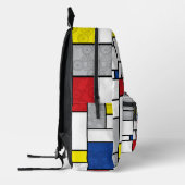 Mondriaan Retro Circles Minimalist de Stijl Mod Ar Bedrukte Rugzak (Links)