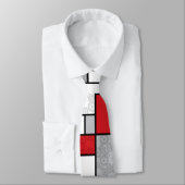 Mondriaan Retro Circles Minimalist de Stijl Mod Ar Stropdas (Gebonden)