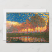 Mondriaan - Row van de Elf Poplars, Kaart (Voorkant)