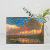 Mondriaan - Row van de Elf Poplars, Kaart (Staand voorkant)