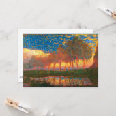 Mondriaan - Row van de Elf Poplars, Kaart (Voorkant / Achterkant in situ)