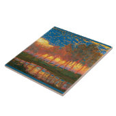 Mondriaan - Row van de Elf Poplars Tegeltje (Zijkant)