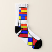 Mondriaan - Samenstelling II - Art Socks Sokken (Rechts - buiten)