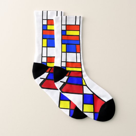 Mondriaan - Samenstelling II - Art Socks Sokken (Paar)