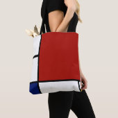 Mondriaan Samenstelling II in Rood, Blauw en Geel Tote Bag (Dichtbij)