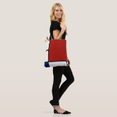 Mondriaan Samenstelling II in Rood, Blauw en Geel Tote Bag (Op model)