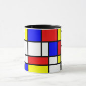 Mondriaan - Samenstelling II - Kunstmatige Mok (Midden)