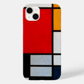 Mondriaan - Samenstelling met grote rode vliegtuig Case-Mate iPhone Case (Achterkant)