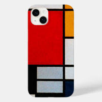 Mondriaan - Samenstelling met grote rode vliegtuig