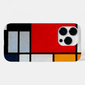 Mondriaan - Samenstelling met grote rode vliegtuig Case-Mate iPhone Case (Achterkant (horizontaal))