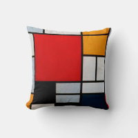 Mondriaan - Samenstelling met grote rode vliegtuig