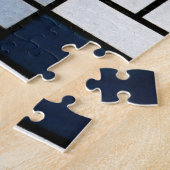 Mondriaan - Samenstelling met grote rode vliegtuig Legpuzzel (Zijkant)