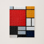 Mondriaan - Samenstelling met grote rode vliegtuig Legpuzzel<br><div class="desc">Piet Mondriaanse kunst, Samenstelling met Grote Rode Plane</div>