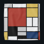 Mondriaan schilderend rood vlak Geel zwart Geel Bl Bandana<br><div class="desc">De samenstelling met Large Red Plane, Yellow, Black, Grey en Blue Piet Mondrian begon de definitieve abstracte schilderijen te creëer in de jaren 20 waarvoor hij het meest bekend staat. Hij hield zijn palet beperkt tot wit, zwart en grijs naast de drie primaire kleuren, rood, geel en blauw. Zijn samenstellingen...</div>