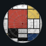 Mondriaan schilderend rood vlak Geel zwart Geel Bl Dartbord<br><div class="desc">De samenstelling met Large Red Plane, Yellow, Black, Grey en Blue Piet Mondrian begon de definitieve abstracte schilderijen te creëer in de jaren 20 waarvoor hij het meest bekend staat. Hij hield zijn palet beperkt tot wit, zwart en grijs naast de drie primaire kleuren, rood, geel en blauw. Zijn samenstellingen...</div>