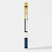 Mondriaan schilderend rood vlak Geel zwart Geel Bl iPhone Hoesje (Linkerkant)