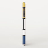 Mondriaan schilderend rood vlak Geel zwart Geel Bl iPhone Hoesje (Linkerkant)