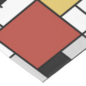 Mondriaan schilderend rood vlak Geel zwart Geel Bl Korte Tafelloper (Hoek)