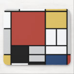 Mondriaan schilderend rood vlak Geel zwart Geel Bl Muismat<br><div class="desc">De samenstelling met Large Red Plane, Yellow, Black, Grey en Blue Piet Mondrian begon de definitieve abstracte schilderijen te creëer in de jaren 20 waarvoor hij het meest bekend staat. Hij hield zijn palet beperkt tot wit, zwart en grijs naast de drie primaire kleuren, rood, geel en blauw. Zijn samenstellingen...</div>