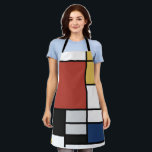 Mondriaan schilderend rood vlak Geel zwart Geel Bl Schort<br><div class="desc">De samenstelling met Large Red Plane, Yellow, Black, Grey en Blue Piet Mondrian begon de definitieve abstracte schilderijen te creëer in de jaren 20 waarvoor hij het meest bekend staat. Hij hield zijn palet beperkt tot wit, zwart en grijs naast de drie primaire kleuren, rood, geel en blauw. Zijn samenstellingen...</div>