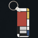 Mondriaan schilderend rood vlak Geel zwart Geel Bl Sleutelhanger<br><div class="desc">De samenstelling met Large Red Plane, Yellow, Black, Grey en Blue Piet Mondrian begon de definitieve abstracte schilderijen te creëer in de jaren 20 waarvoor hij het meest bekend staat. Hij hield zijn palet beperkt tot wit, zwart en grijs naast de drie primaire kleuren, rood, geel en blauw. Zijn samenstellingen...</div>
