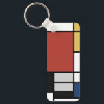 Mondriaan schilderend rood vlak Geel zwart Geel Bl Sleutelhanger<br><div class="desc">De samenstelling met Large Red Plane, Yellow, Black, Grey en Blue Piet Mondrian begon de definitieve abstracte schilderijen te creëer in de jaren 20 waarvoor hij het meest bekend staat. Hij hield zijn palet beperkt tot wit, zwart en grijs naast de drie primaire kleuren, rood, geel en blauw. Zijn samenstellingen...</div>